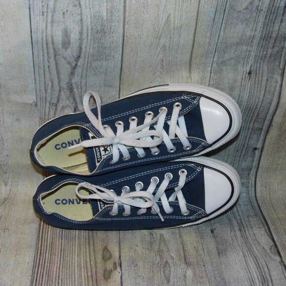 CONVERSE Chuck Taylor All Star OX Navy Blue Sneakers Womens Size 9 - Picture 6 of 7